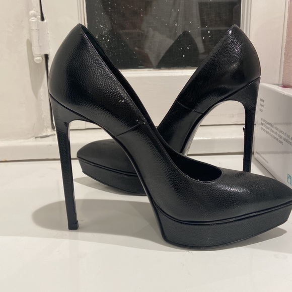 Saint Laurent black platform pumps size 36.5 - Picture 3 of 5